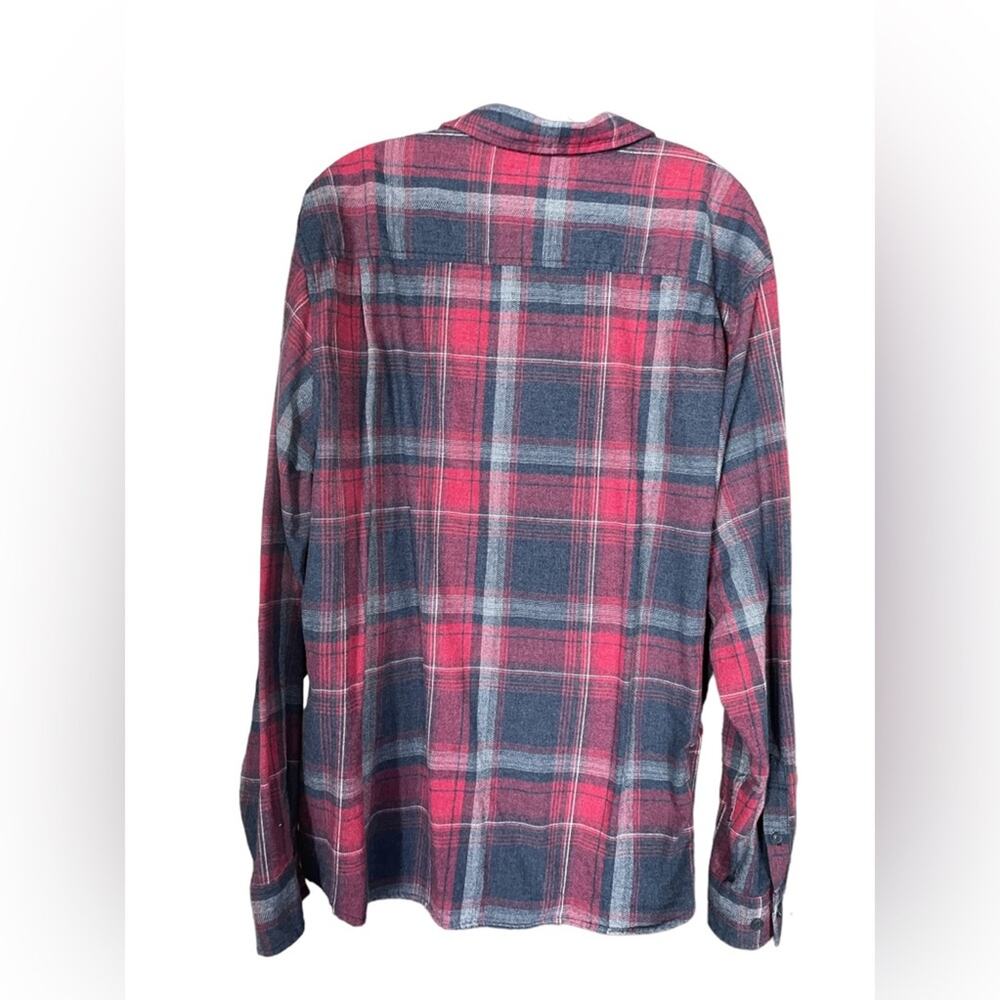 Weatherproof Shirt Mens XXL 2XL Hipster Plaid Flannel Long Sleeves Red Black - Picture 2 of 10